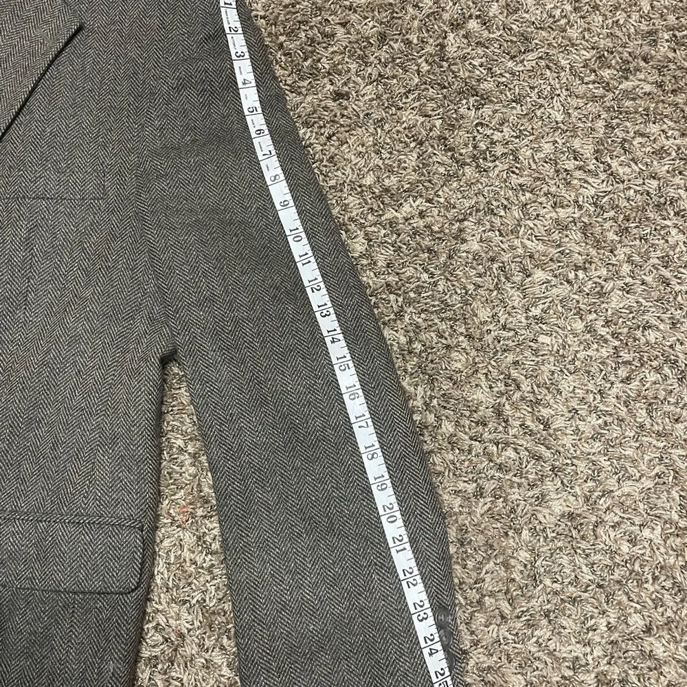 Men’s TownCraft brown herringbone tweed blazer wool/lambswool‎ size 48L